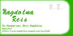 magdolna reis business card